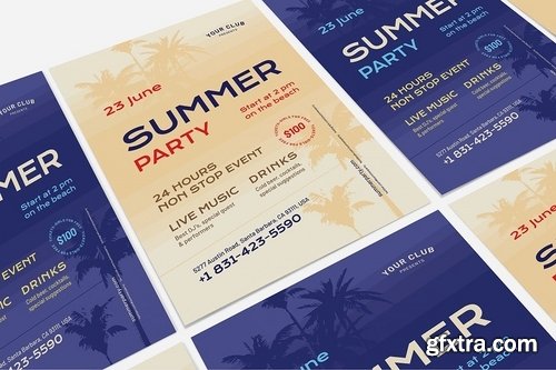 Summer Flyer Poster Template #4