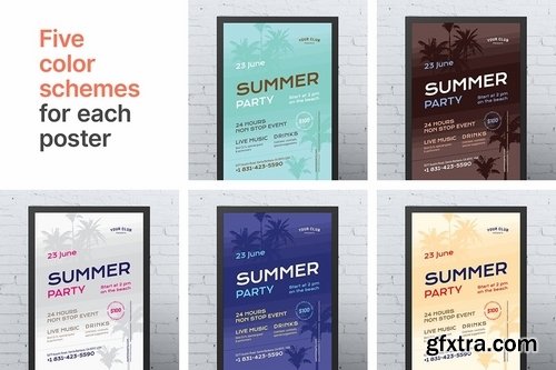 Summer Flyer Poster Template #4