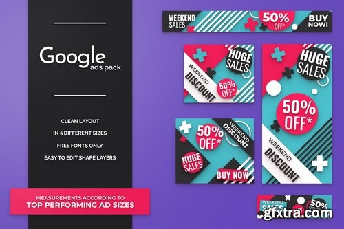 Minimal Google Ads Banner Pack