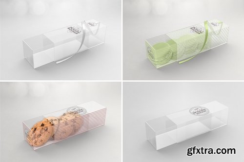 Clear Sleeve Box Packaging Mockup