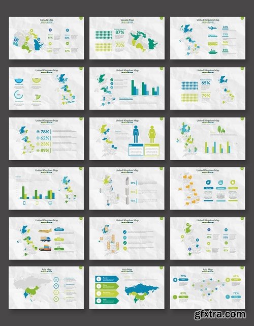 Maps Powerpoint and Keynote Templates