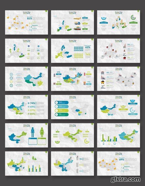 Maps Powerpoint and Keynote Templates