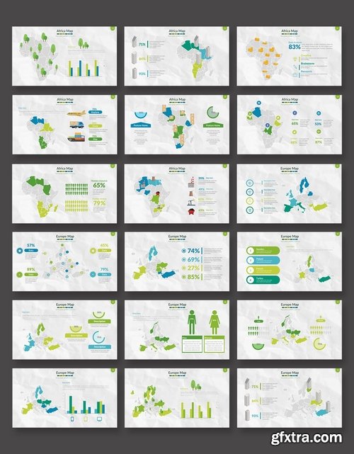 Maps Powerpoint and Keynote Templates