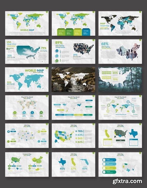 Maps Powerpoint and Keynote Templates