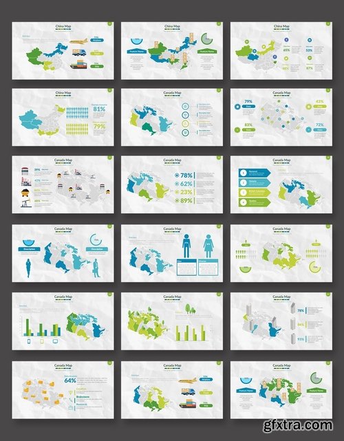 Maps Powerpoint and Keynote Templates