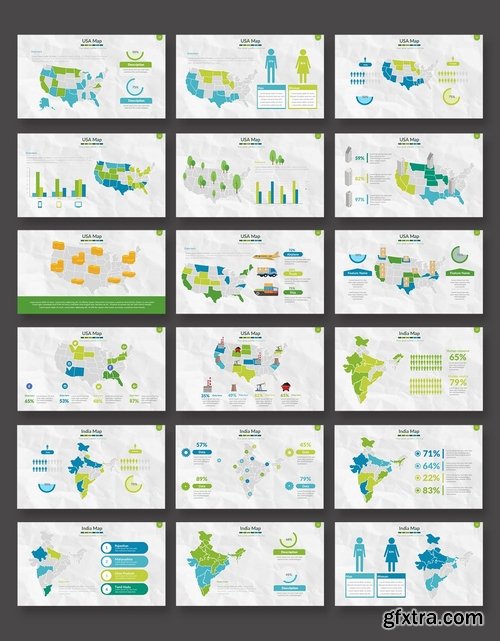 Maps Powerpoint and Keynote Templates