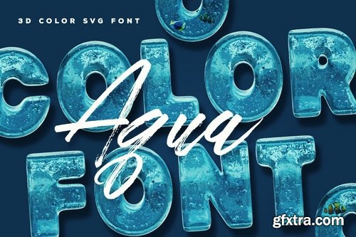 Aqua Color Font