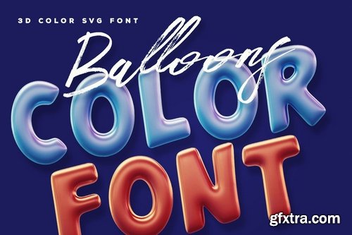 Balloons Color Font