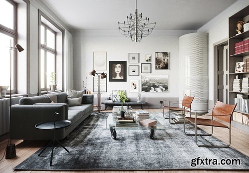 Cgtrader - Stockholm Interior scene 3D model