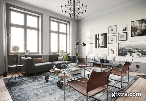 Cgtrader - Stockholm Interior scene 3D model