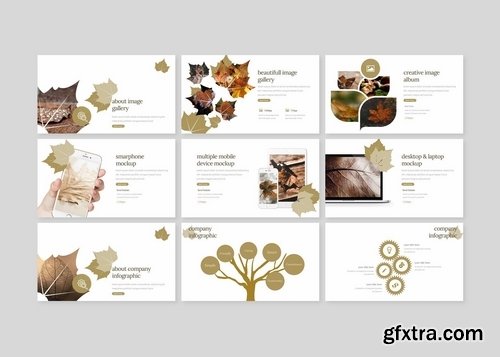 Autumn leaves - Powerpoint Google Slides and Keynote Templates