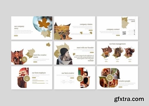 Autumn leaves - Powerpoint Google Slides and Keynote Templates