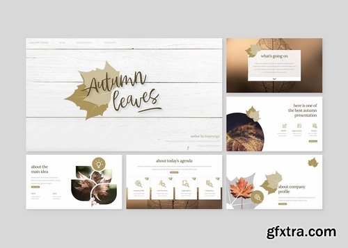 Autumn leaves - Powerpoint Google Slides and Keynote Templates