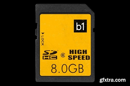 SD Memory Card Mockup PNG