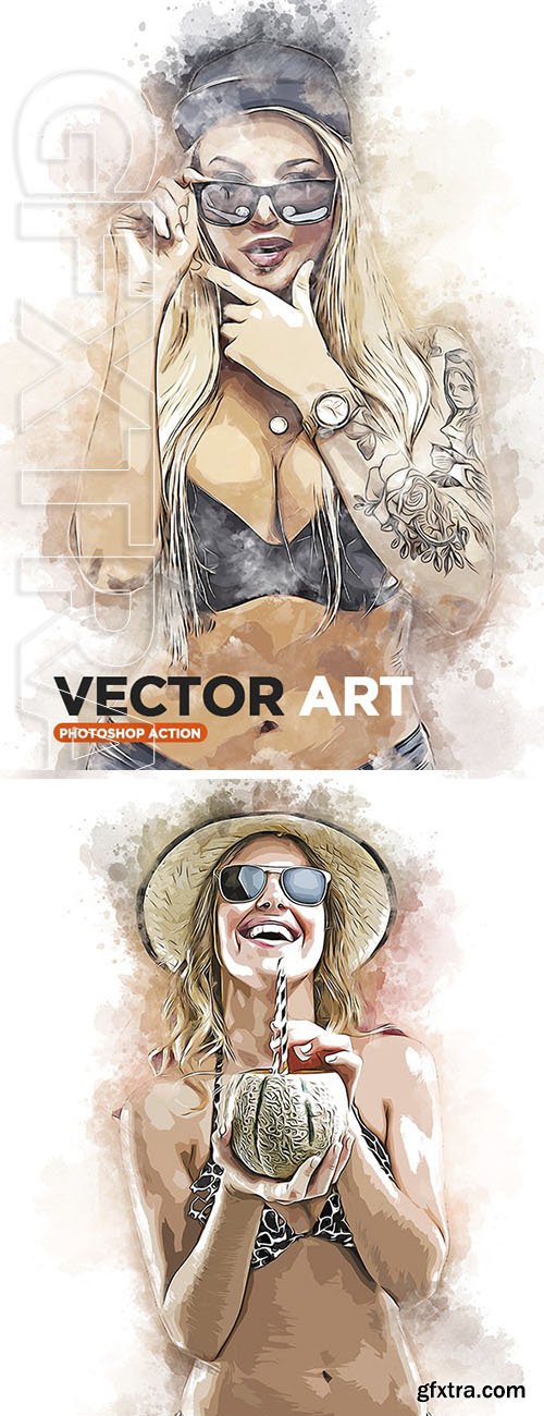 GraphicRiver - Vector Art Photoshop Action 23835630