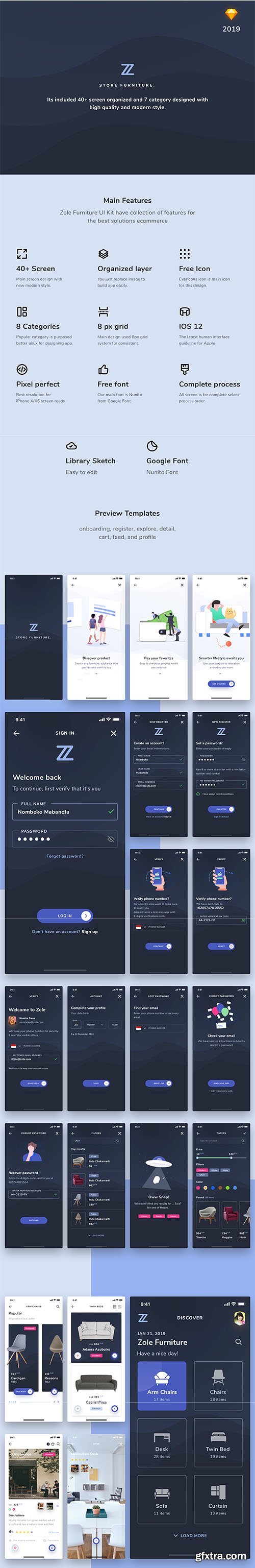 Zole Furniture UI Kit