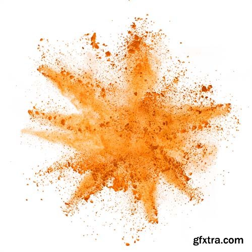 Explosion Of Colored Powder Isolated - 30xJPGs