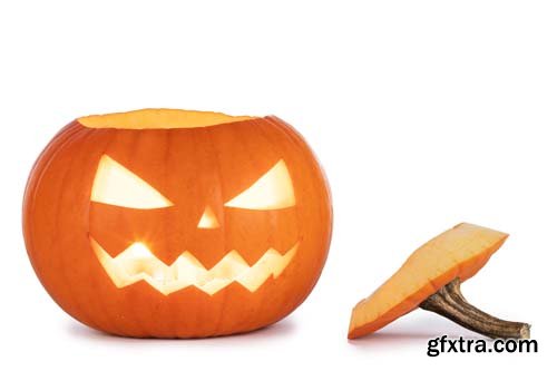 Halloween Pumpkins Isolated - 15xJPGs