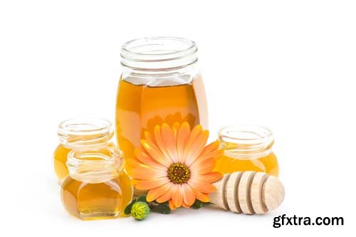 Honey And Calendula Flowers Isolated - 15xJPGs