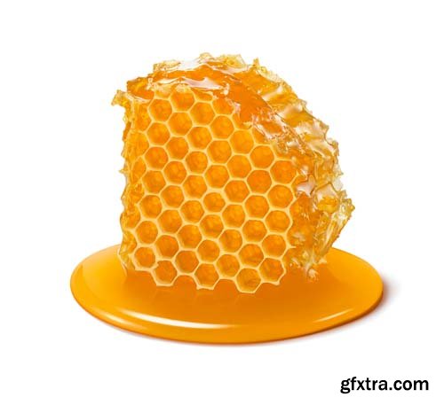 Honeycomb Isolated - 25xJPGs