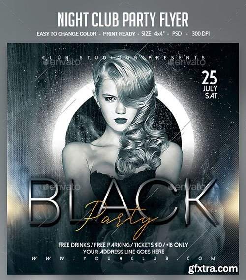 GraphicRiver - Night Club Party Flyer 23836912