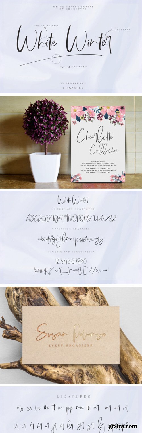 White WInter Font