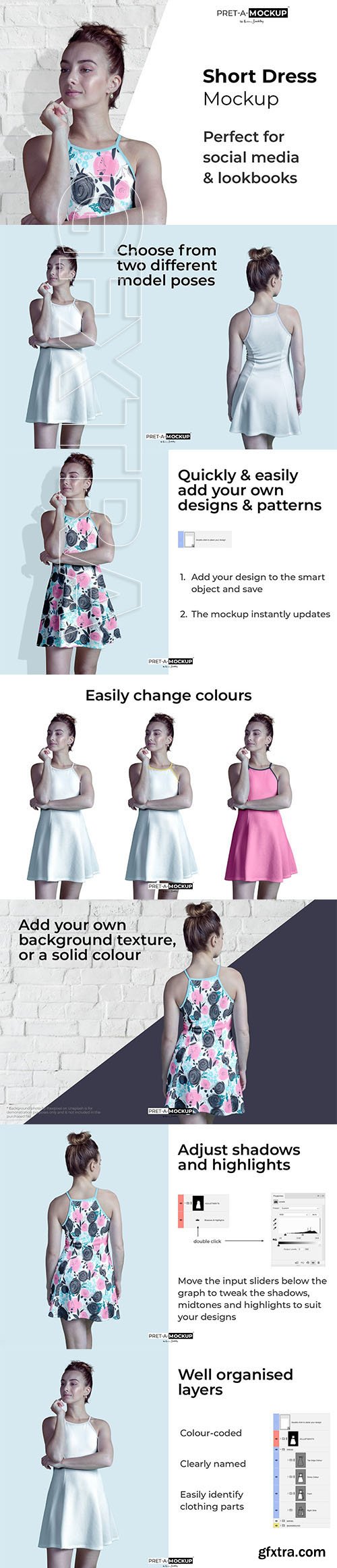 CreativeMarket - Short Dress Mockup 3683541