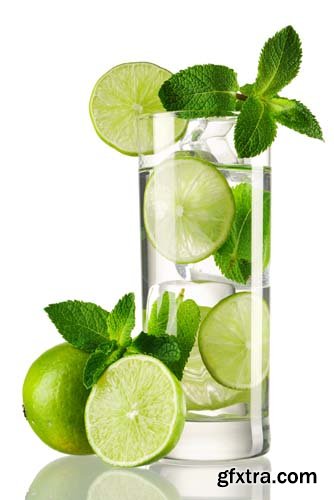 Mojito Cocktail Isolated - 15xJPGs