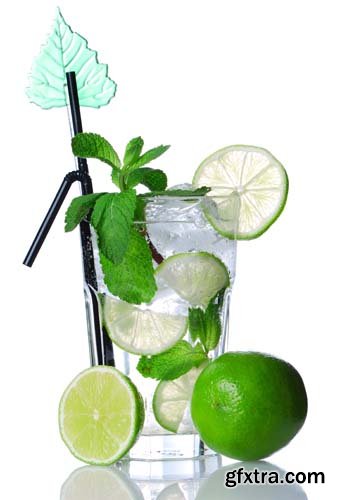 Mojito Cocktail Isolated - 15xJPGs