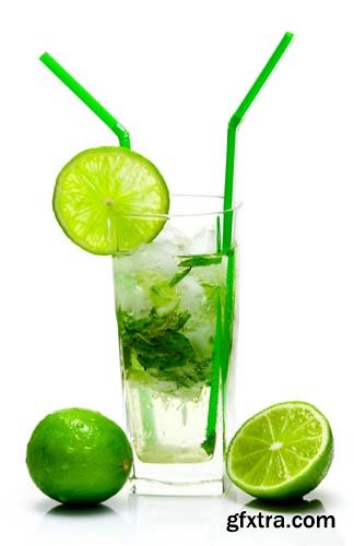 Mojito Cocktail Isolated - 15xJPGs