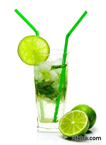 Mojito Cocktail Isolated - 15xJPGs