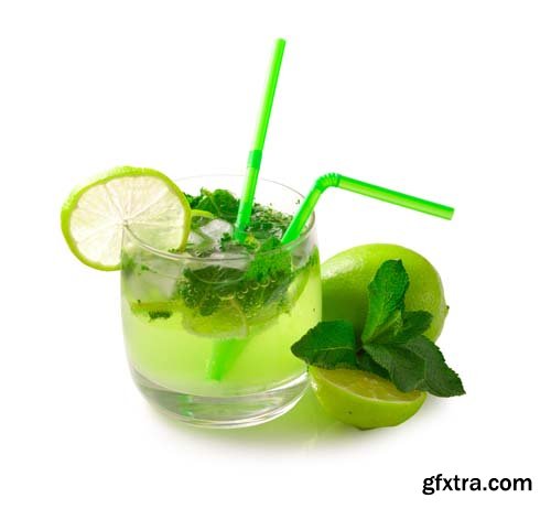 Mojito Cocktail Isolated - 15xJPGs