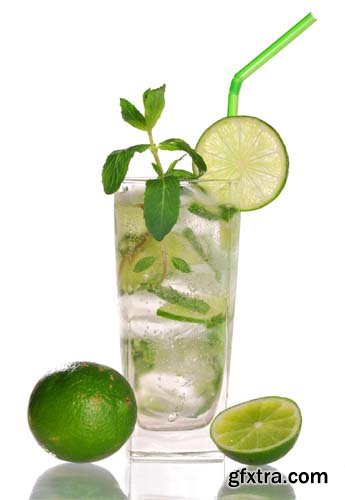 Mojito Cocktail Isolated - 15xJPGs