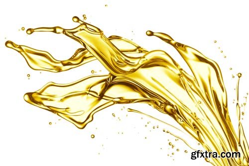 Oil Splash Isolated - 11xJPGs