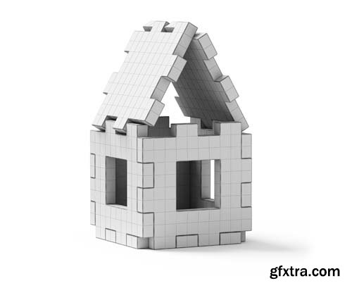 Puzzle Home Isolated - 6xJPGs