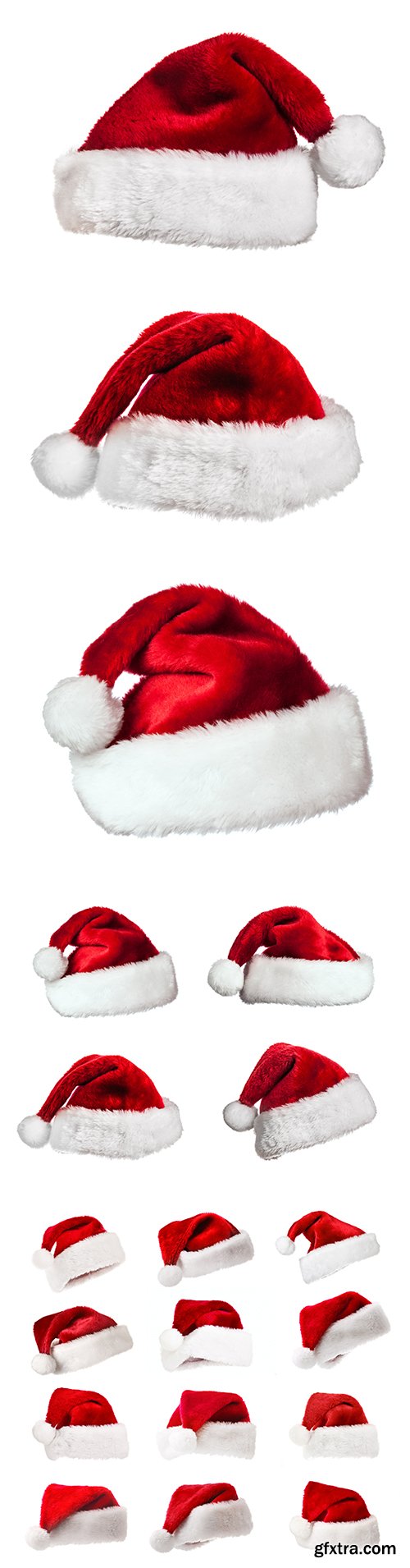 Santa Hat Isolated - 10xJPGs