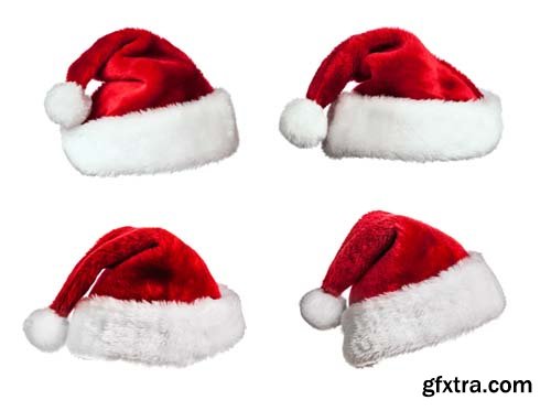 Santa Hat Isolated - 10xJPGs