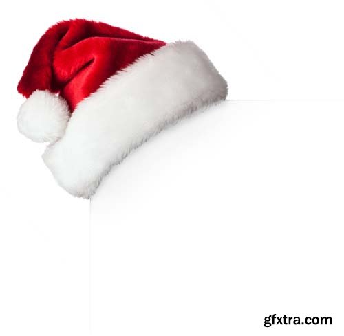 Santa Hat Isolated - 10xJPGs