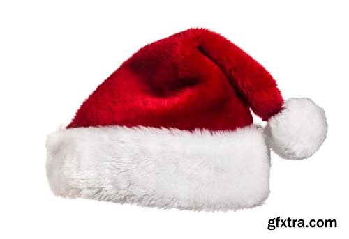 Santa Hat Isolated - 10xJPGs