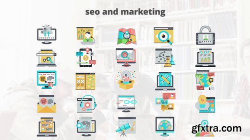 SEO And Marketing - Flat Animation Icons 206732