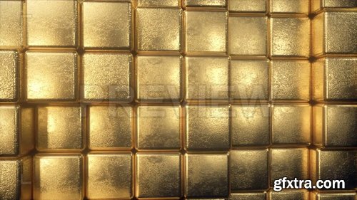 Wall Of Golden Cubes 244690