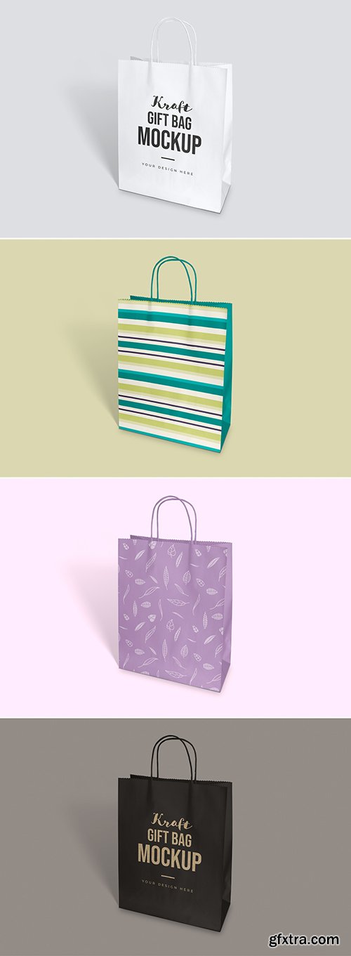 Kraft Gift Bag Mockup 264277869