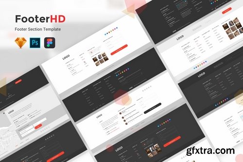 FooterHD - Footer UI Kit Template