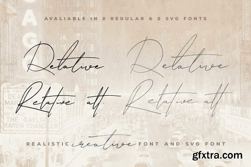 CM - Relative Handwritten & SVG Font 3811688