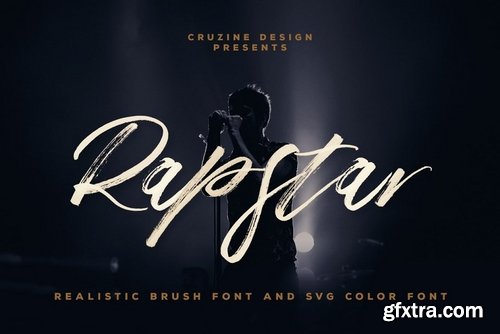 CM - Rapstar Brush & SVG Font 3839583