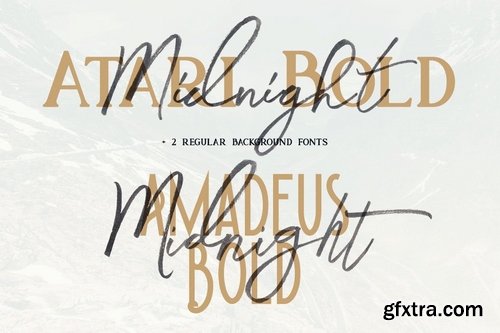 CM - Midnight Brush & SVG Font 3776999