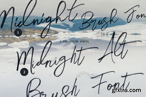 CM - Midnight Brush & SVG Font 3776999