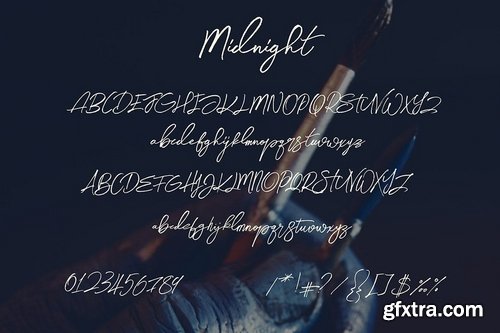 CM - Midnight Brush & SVG Font 3776999