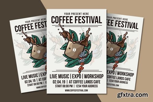 Coffee Festival Flyer Template