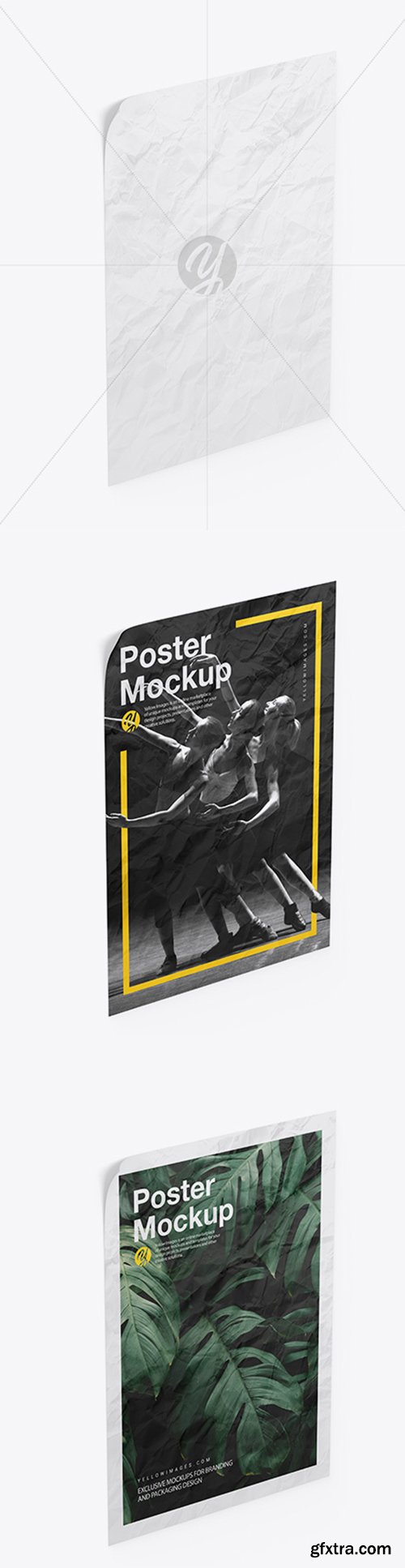 Crumpled Poster Mockup 44063